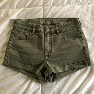 Army Green American Eagle Shorts
